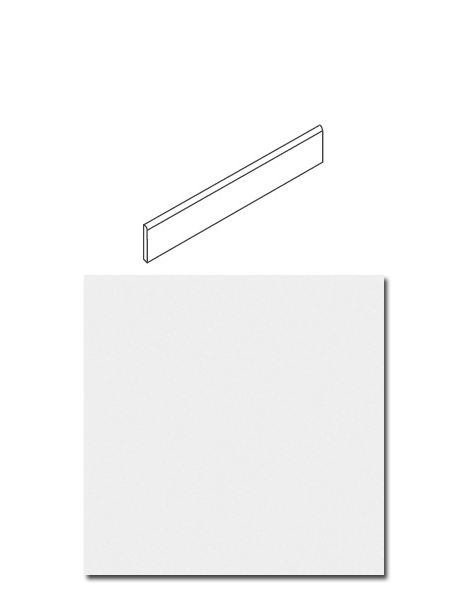 Rodapié blanco total 8x60 cm brillo o mate corte normal o rectificado