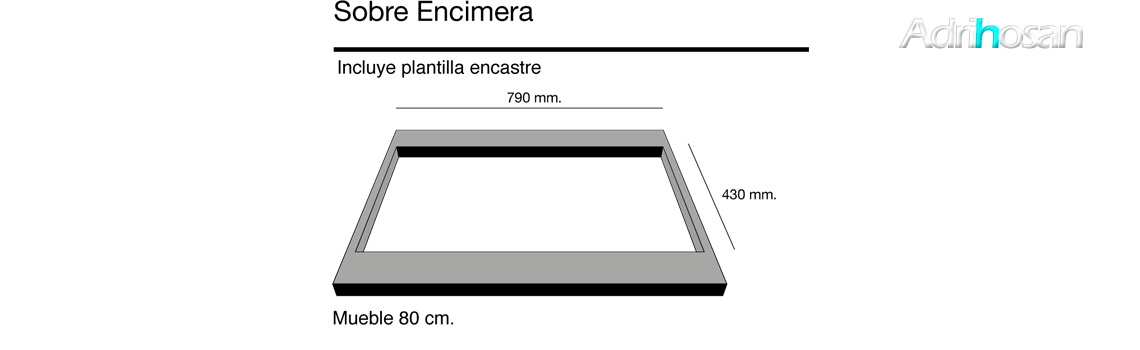 Fregadero sintético Basic Amatista brillo sobre encimera Poalgi Adrihosan Fregadero sintético Basic Amatista brillo sobre encimera Poalgi Adrihosan