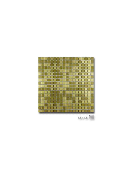 Malla decoración Acero Gold 30 x 30 cm