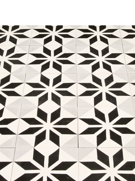 Baldosa hidráulica Macaya 20x20x1.5 cm de cemento pigmentado. 4 Baldosa hidráulica Macaya 20x20x1.5 cm de cemento pigmentado.La baldosa hidráulica decorativa se puede utilizar tanto en interior como en exterior.