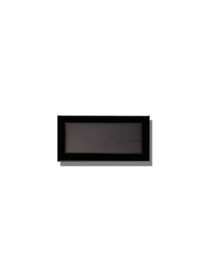 Azulejo biselado tipo metro negro 7.5x15 cm. Revestimiento biselado bicocción para decoraciones estilo vintage en baños o cocinas.