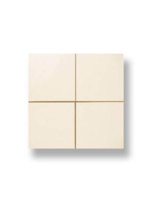 Revestimiento precorte 10x10 pasta roja liso marfil 20x20 cm. Un azulejo fácil de instalar y que te ofrecerá el aspecto de un azulejo 10x10 cm.