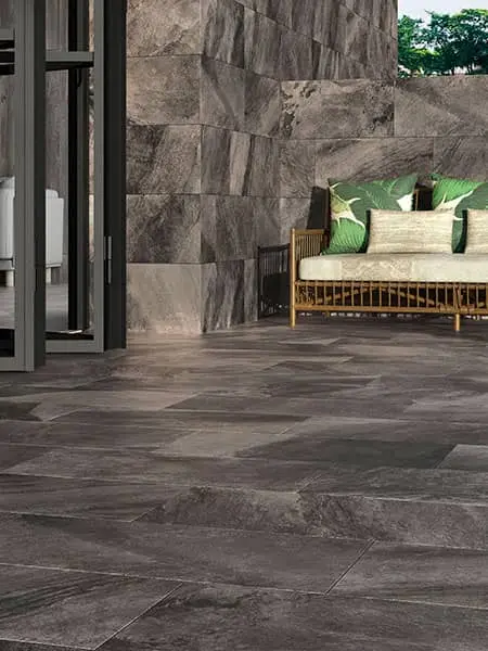 Pavimento porcelánico imitación pizarra slate 30 x 60 cm