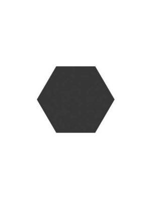 Pavimento hexagonal porcelánico Opal negro 28.5 x 33 cm.
