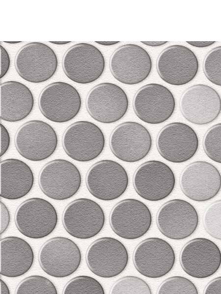 Revestimiento porcelánico Circle grey brillo 30,9 x 30,9 cm
