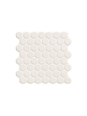 Revestimiento porcelánico Circle white 30,9 x 30,9 cm.