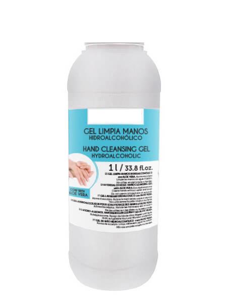Gel limpia manos hidroalcohólico con aloe vera 1 litro.
