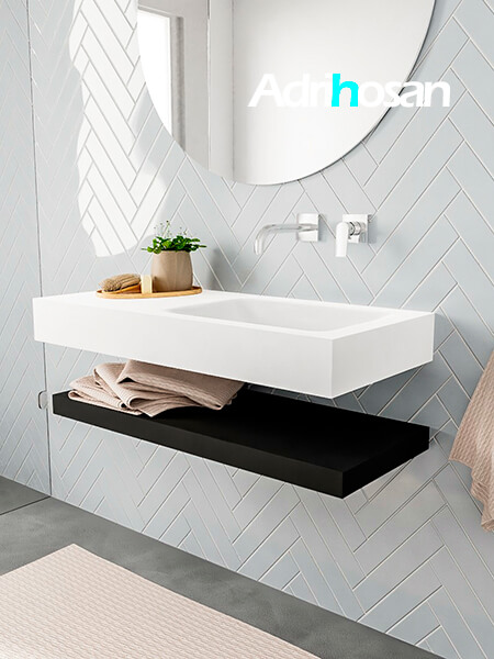 Mueble de baño con lavabo solid surface