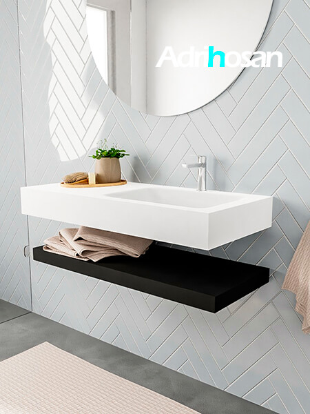 Mueble de baño con lavabo solid surface