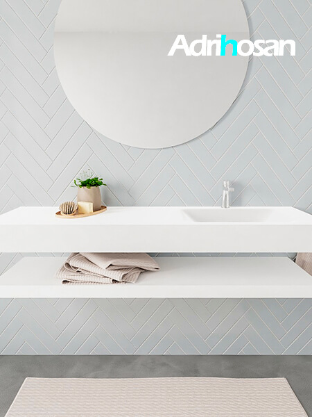 Mueble de baño con lavabo solid surface