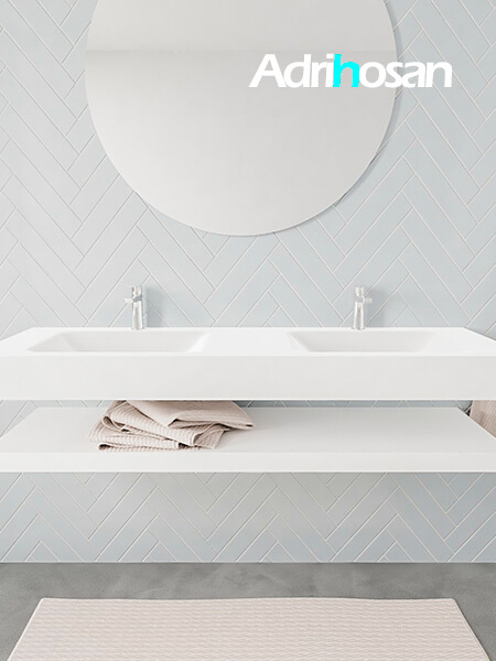 Mueble de baño con lavabo solid surface