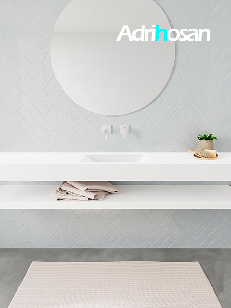 Mueble de baño con lavabo solid surface
