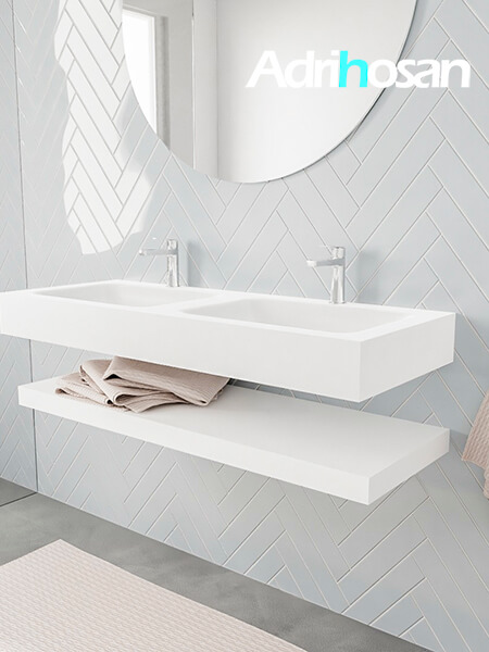 Mueble de baño con lavabo solid surface