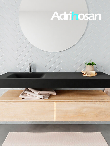 muebles de baño modernos con lavabo de Corian