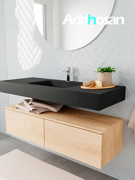 muebles de baño modernos con lavabo de Corian