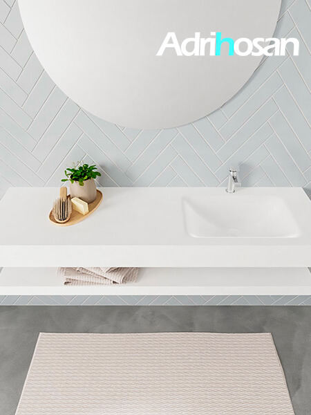 Mueble de baño con lavabo solid surface