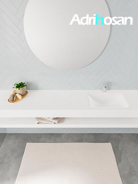 Mueble de baño con lavabo solid surface