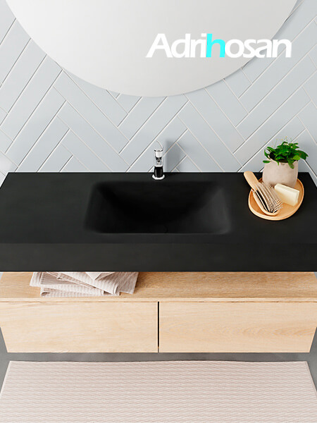 muebles de baño modernos con lavabo de Corian