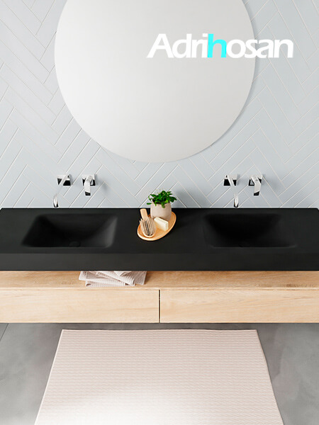 muebles de baño modernos con lavabo de Corian
