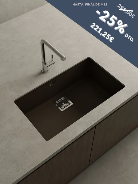 Fregadero de fibra Zie 70 soft mate Poalgi.