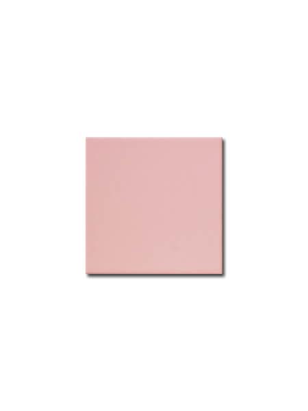 Azulejo liso rosa mate 15x15 cm. El clásico azulejo para decoraciones retro o vintage o incluso modernas o minimalistas. Primera calidad.