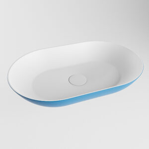 omni google 30026 11907513231576 | Adrihosan ONNI lavabo solid surface 55cm color azul marino / blanco