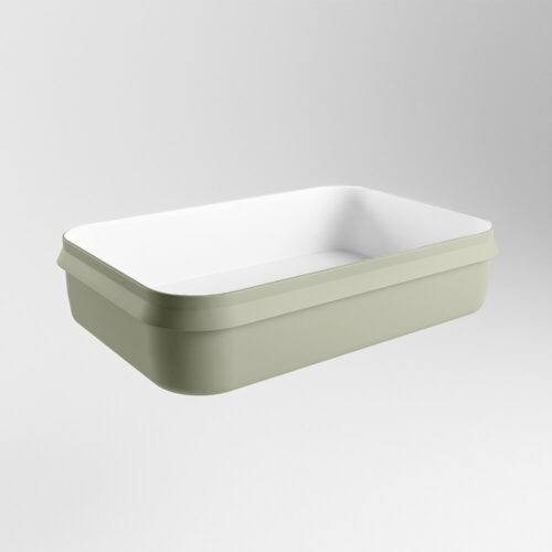 lavabo sobre mueble de solid surface en colores