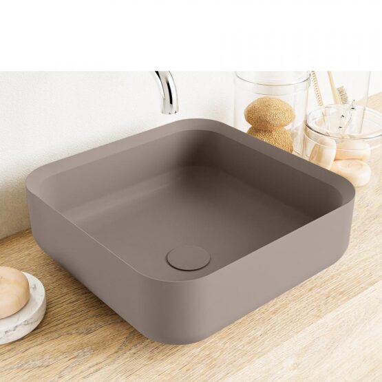lavabo solid surface de diseño en colores pastel