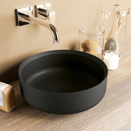 lavabo solid surface de diseño en colores pastel