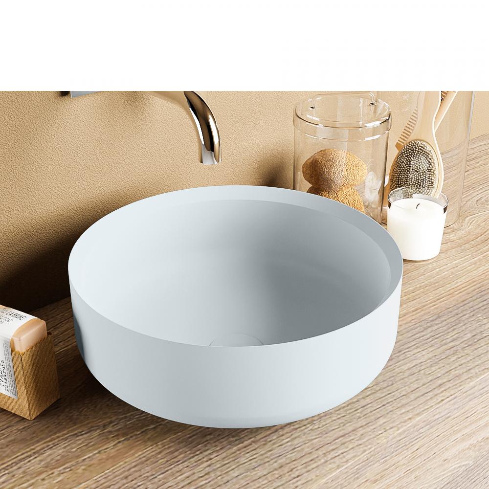 Adrihosan COSS lavabo solid surface 36cm color arcilla / arcilla 1 lavabo fabricado con solid surface en colores