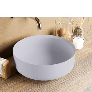 opbouwkom coss 1 0008 8157513227351 | Adrihosan COSS lavabo solid surface 36cm color gris claro / gris claro