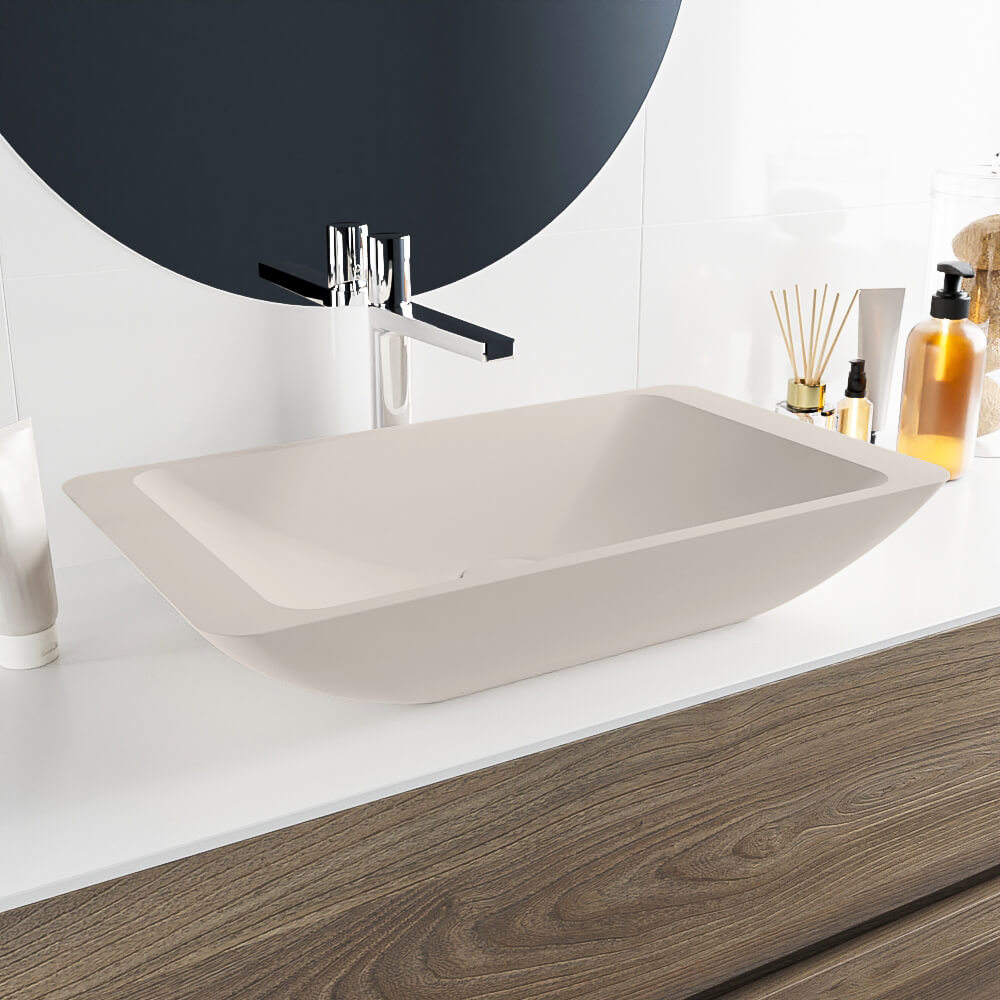 Lavabo Solid Surface TOPI 60cm color lino 1 Lavabos solid surface Adrihosan