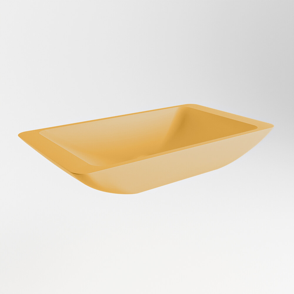 Lavabo Solid Surface TOPI 60cm color ocre 3 Lavabos solid surface Adrihosan