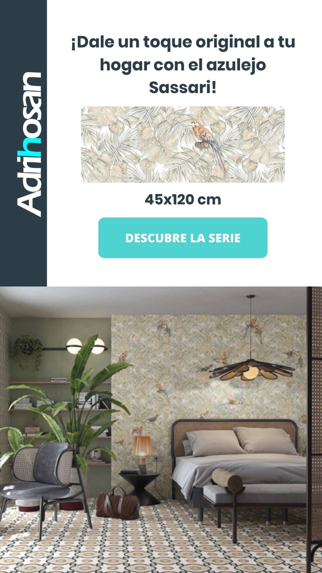 Azulejos modernos en varios patrones y colores