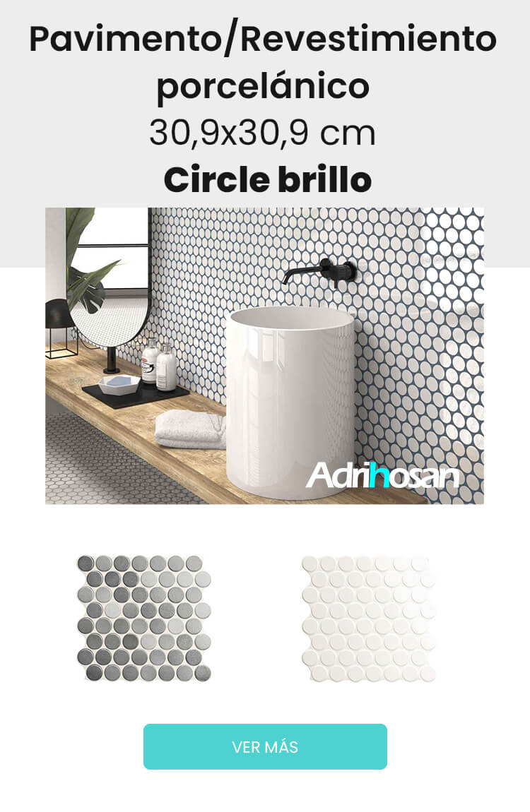 revestimiento porcelanico circle brillo 30x30 cm adrihosan movil | Pavimentos porcelánicos y de gres