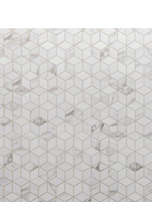 Pavimento hexagonal porcelánico Rhombus Venato 26,5 x 51 cm.