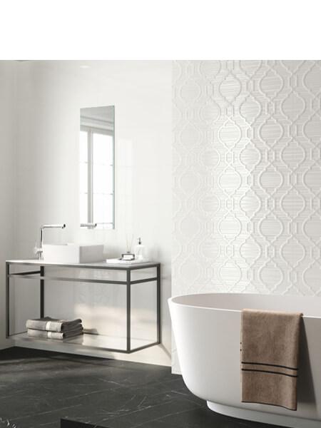 Merola Tile Crown Heights - Azulejo De Pared De Cerámica Blanco Brillante De 3 X 6 Pulgadas