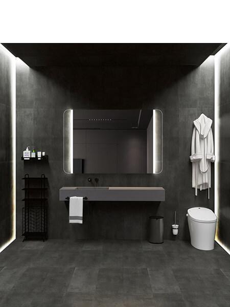 Espejo con iluminación frontal led Copenhague rectangular