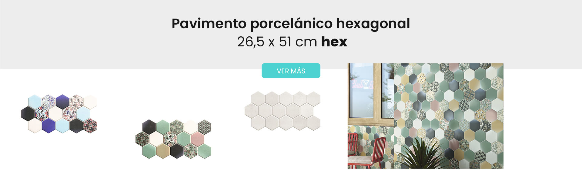Pavimento hexagonal porcelánico hex Realonda Adrihosan