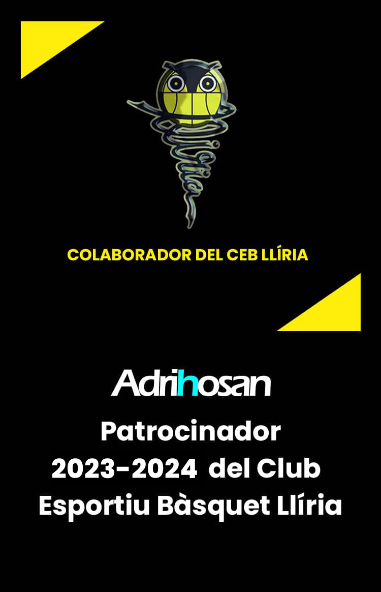Adrihosan. Patrocinador 2022-2023 del Club Esportiu Bàsquet Llíria