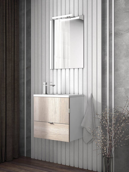 Columna de Baño de 2 Puertas 32×25,5×190 cm Blanco Brillo - Compra tus  Chollos