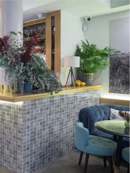 Azulejo porcelánico enmallado Bali Grey gloss 29 x 29 cm tesela de 4,6 x 4,6 cm.