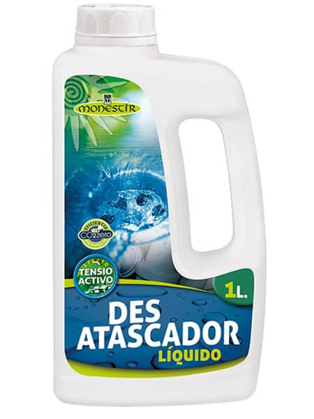 Desatascador de tuberías Acción rápida + acción preventiva