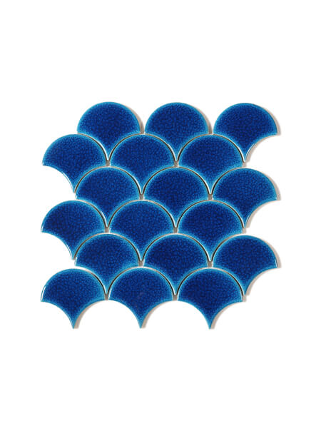 Compra azulejo porcelánico enmallado Scale Blue 29,5 x 30,2 cm tesela de 9,2 x 8,5 cm.
