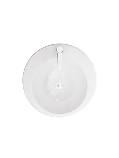 Lavabo de pie cerámico redondo Bolonia 48.5 x 48.5 x 82.5 cm blanco 5 Lavabo de pie cerámico redondo Bolonia 48.5 x 48.5 x 82.5 cm blanco brillo