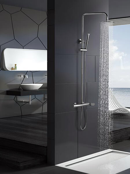 Sugerente y atractivo conjunto ducha dinamarca.