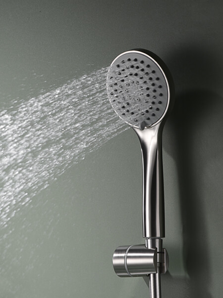 Grifo bañera Ural monomando termotastico níquel cepillado. 4 Monomando bañera ural níquel cepillado.
