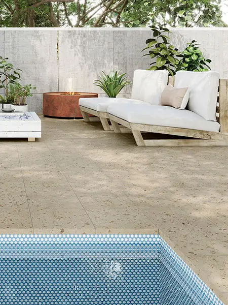 Suelo exterior antideslizante C3 Carnival beige 32,9x32,9 cm (0.65 m2/cj) 3 Suelo exterior antideslizante C3 Carnival beige