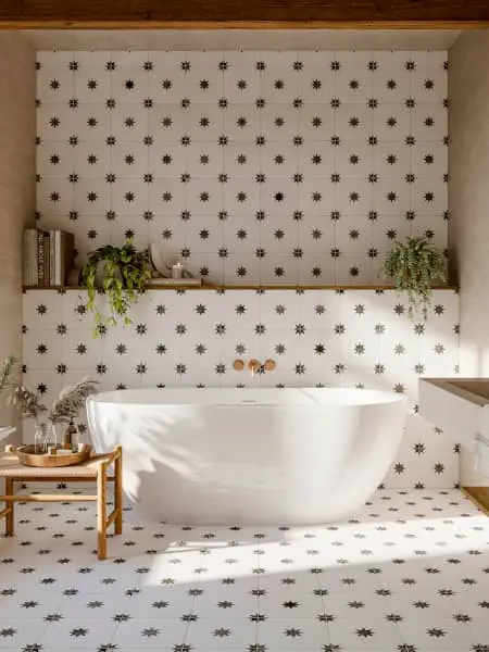 Baldosa porcelánica star white de Adrihosan.