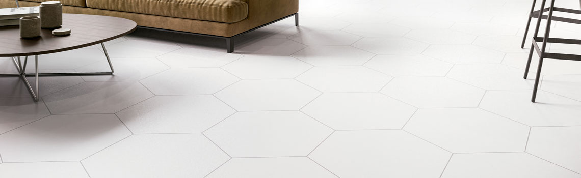 Pavimento hexagonal porcelánico Argos 56x48,5 cm.
